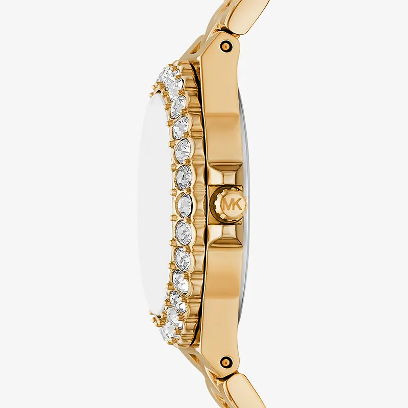 Michael Kors Mini Lennox Animal Pavé Gold-Tone Ladies Watch | MK7394