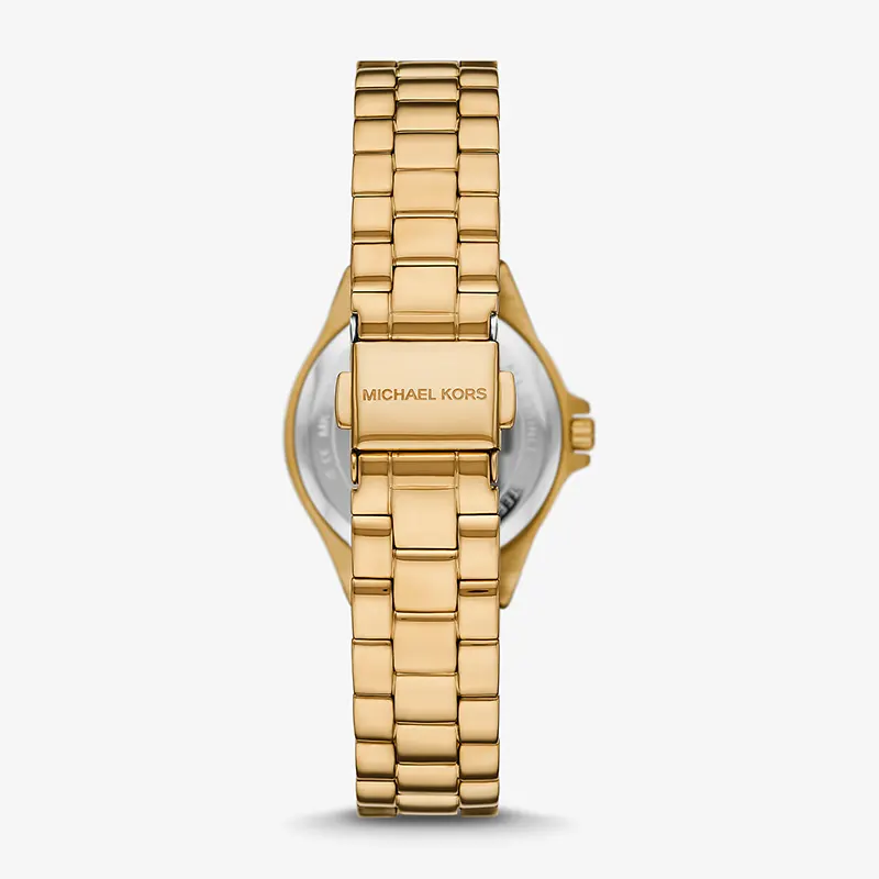 Michael Kors Mini Lennox Animal Pavé Gold-Tone Ladies Watch | MK7394