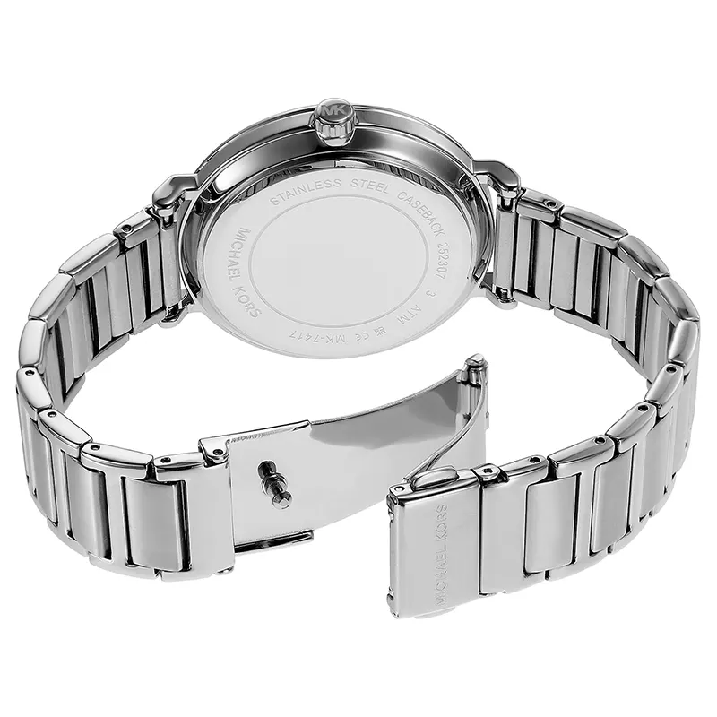 Michael Kors Addyson Silver-Tone Silver Dial Ladies Watch | MK7417