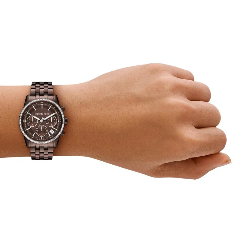 Michael Kors Mini Bryant Chronograph Brown Ladies Watch | MK7559