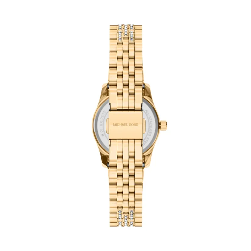 Michael Kors Petite Lexington Pavé Gold-Tone Ladies Watch | MK7575