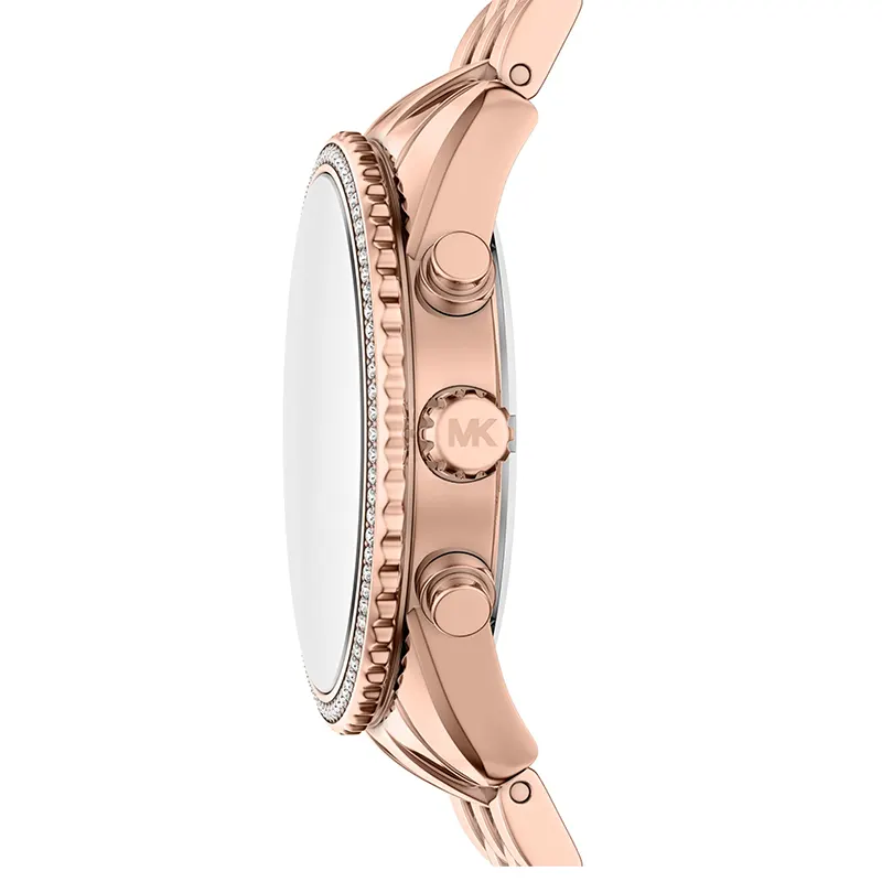 Michael Kors Mini Bryant Green Dial Rose Gold-Tone Ladies Watch | MK7600