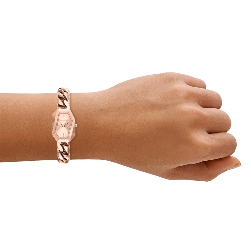 Michael Kors Mini Suri Geometric Rose Gold-Tone Ladies Watch | MK7601