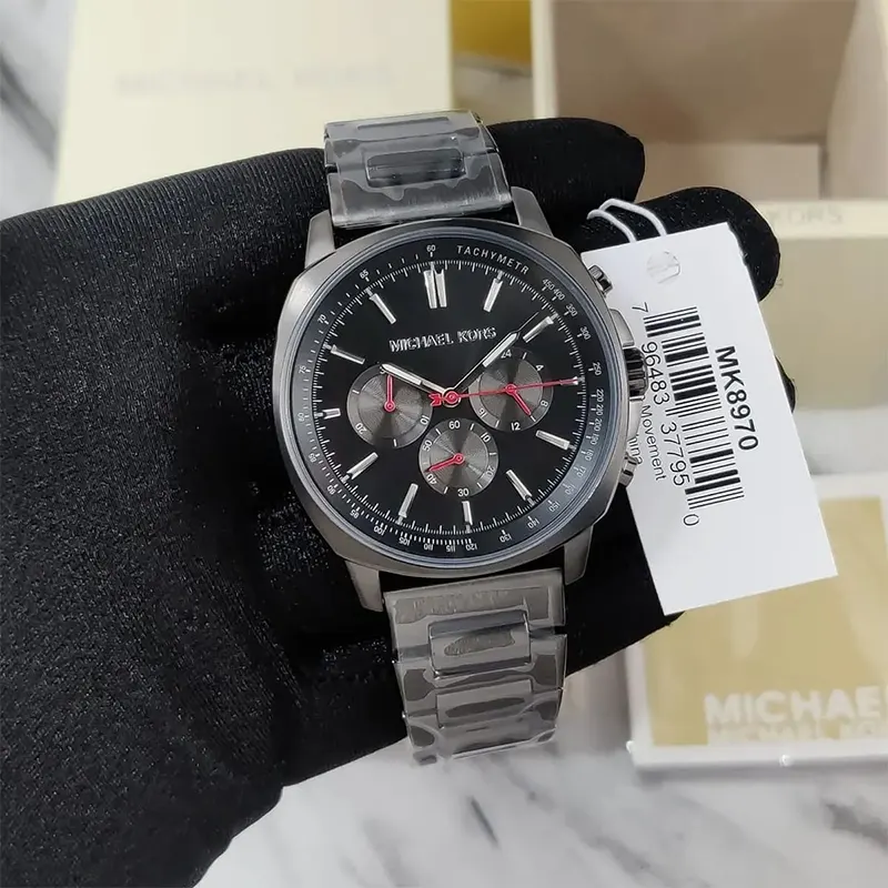 Michael Kors Sullivan Gun Metal Black Dial Men's Watch | MK8970