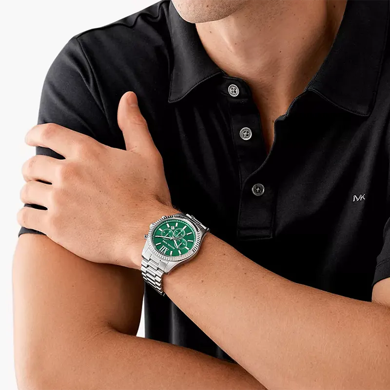 Michael Kors Lexington Chronograph Green Dial Men's Watch | MK9152
