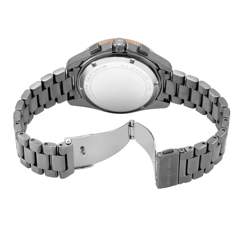 Michael Kors Maritime Gun-Metal Black Dial Men's Watch | MK9204