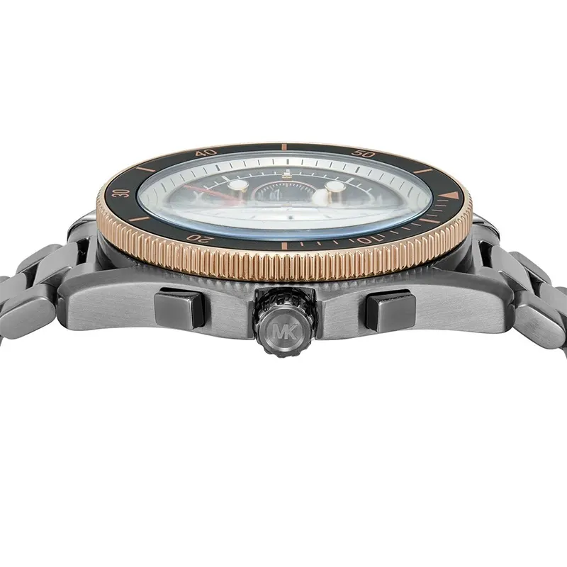 Michael Kors Maritime Gun-Metal Black Dial Men's Watch | MK9204