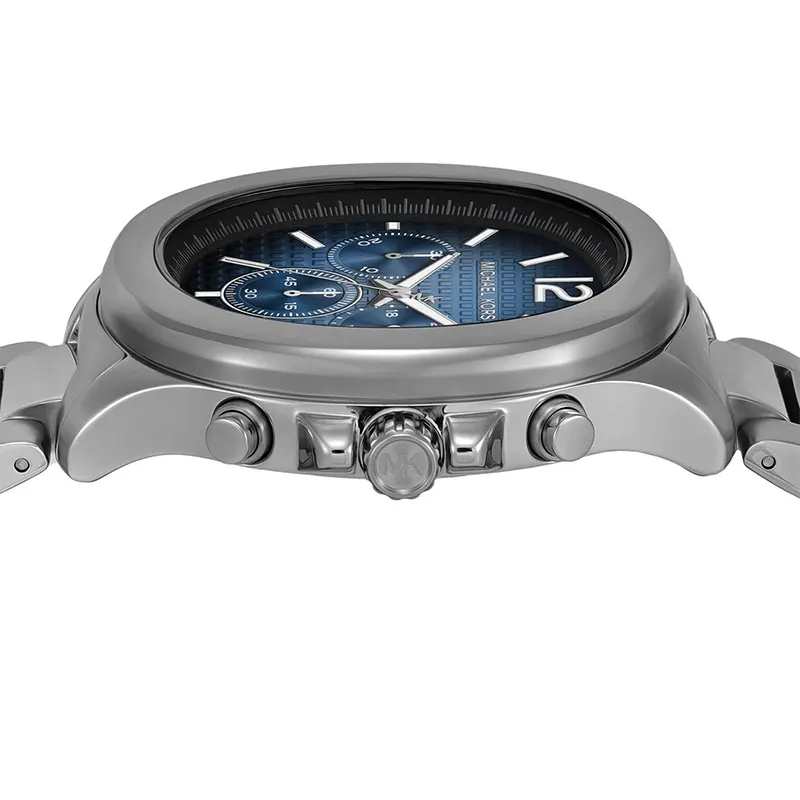 Michael Kors Sage Chronograph Blue Dial Gun-Metal Men's Watch | MK9213