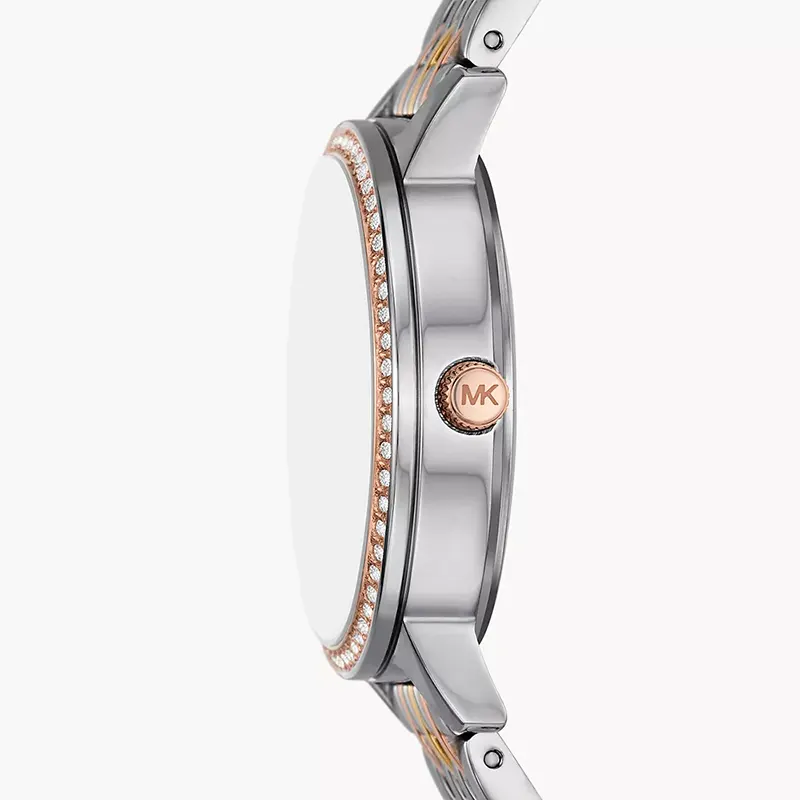 Michael Kors Melissa Pavé Tri-Tone Ladies Watch | MKO1117