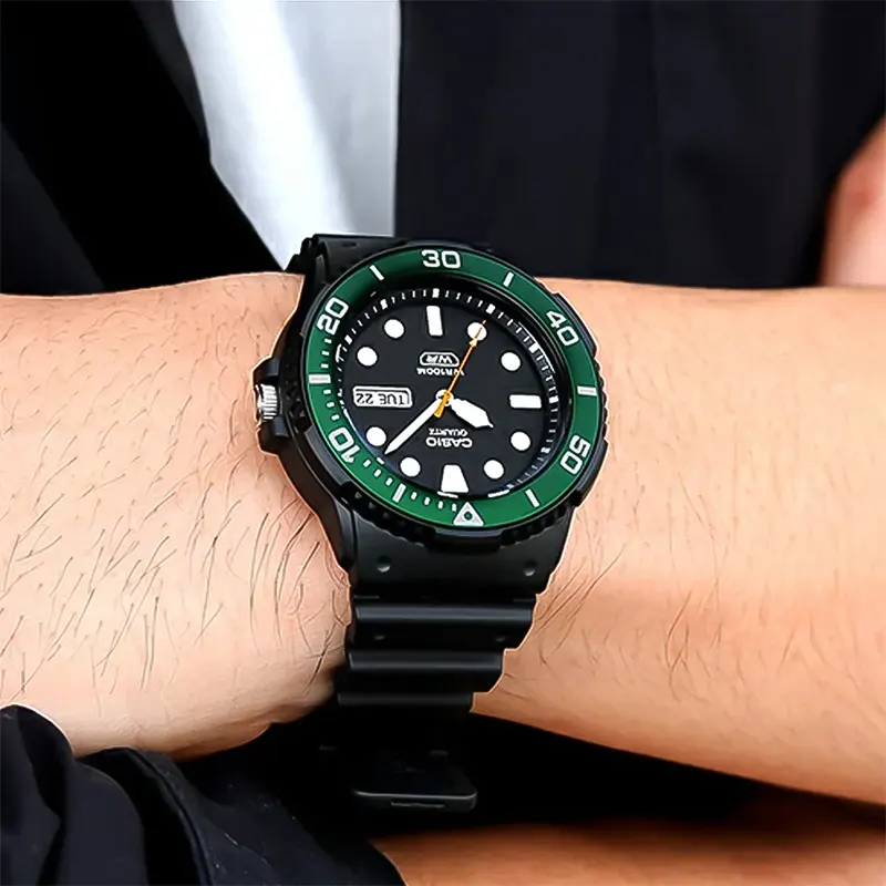 Casio Enticer Black Dial Resin Band Watch | MRW-230H-1E3VDF