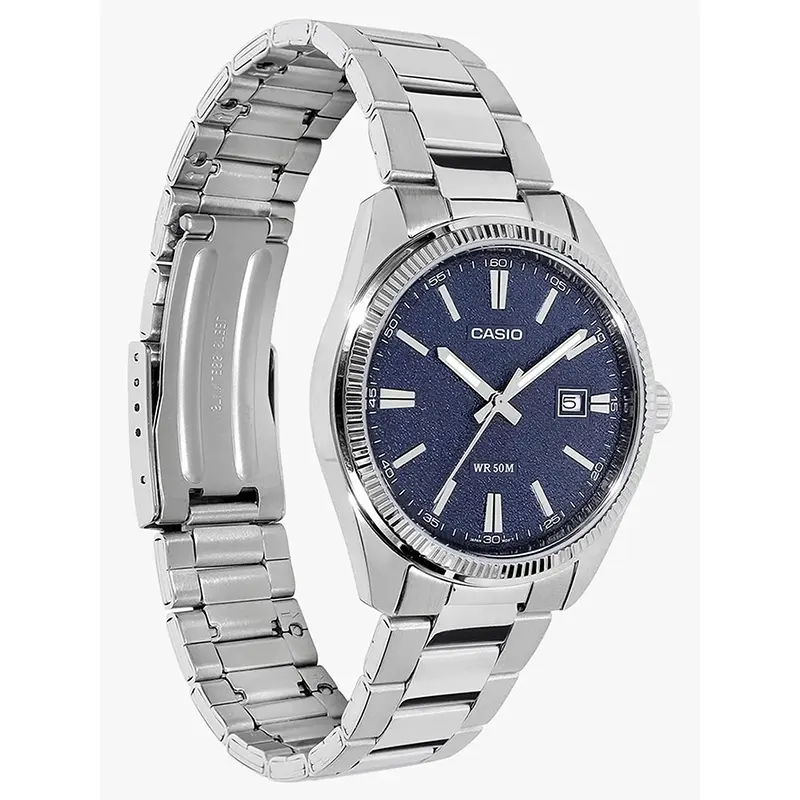 Casio Enticer Blue Matte Texture Dial Men's Watch | MTP-1302DA-2A1