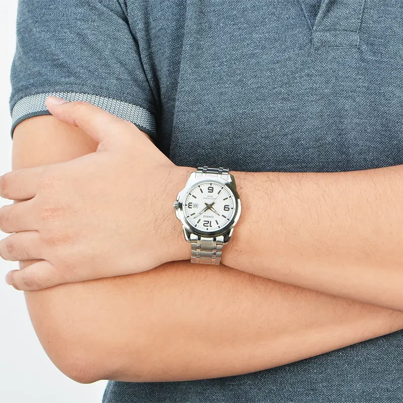 Casio Enticer White Dial Men's Watch | MTP-1314D-7AVD