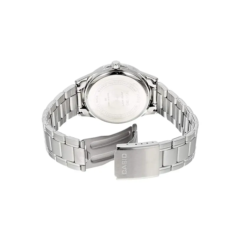 Casio Enticer Day-Date Silver Dial Men's Watch | MTP-1381D-7AV