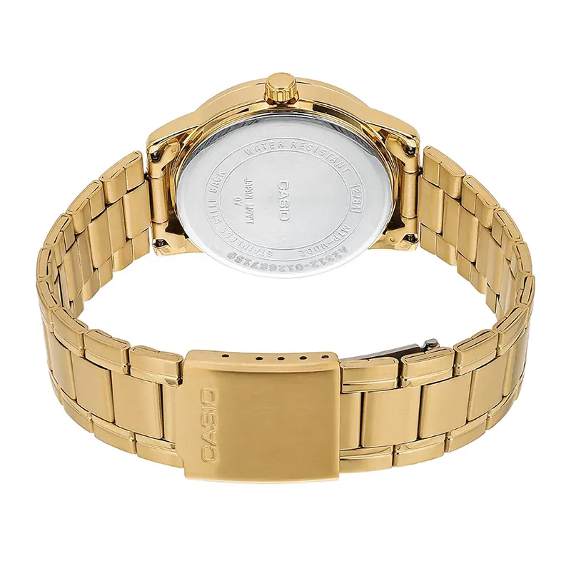 Casio Enticer White Dial Gold-Tone Men's Watch | MTP-V002G-7B2