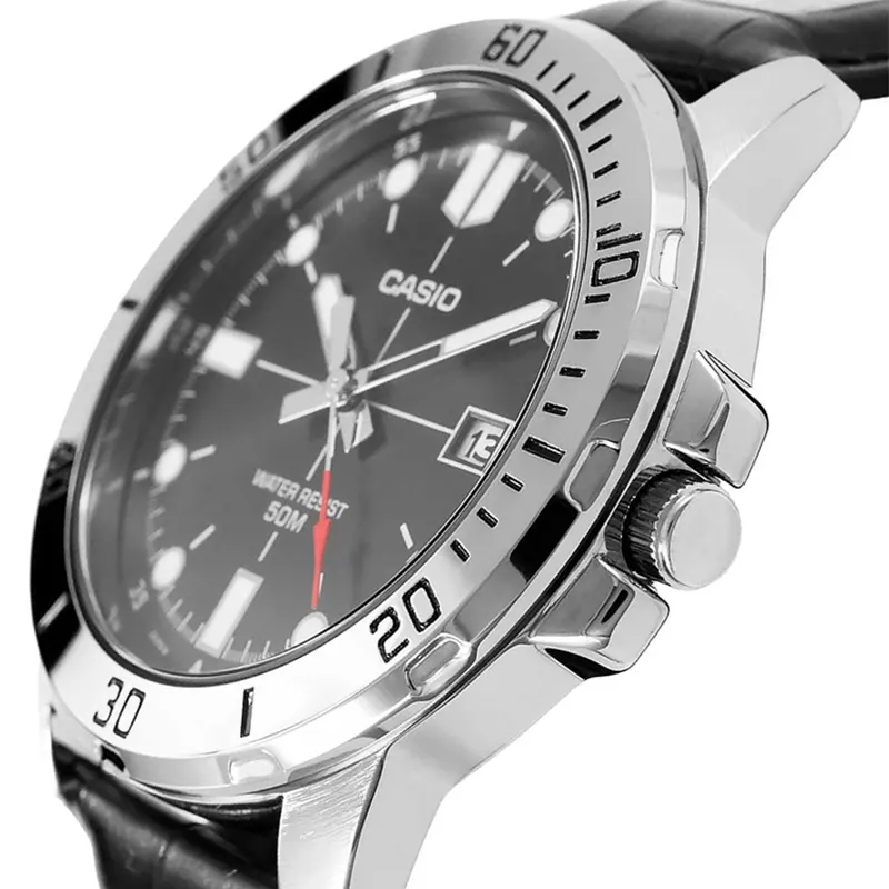 Casio Enticer Black Dial Men's Watch | MTP-VD01L-1EV
