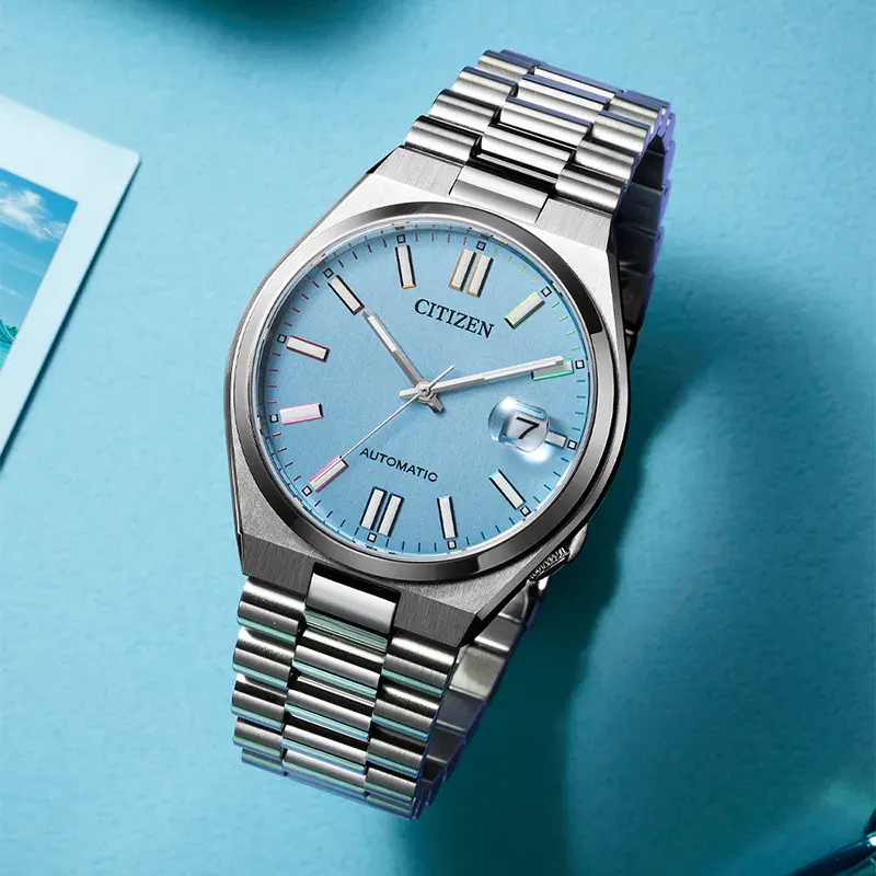 Citizen Tsuyosa NJ0151-53L Orologio Meccanico Uomo - Automatico, Quadrante Turchese, Vetro Zaffiro, 40 Mm