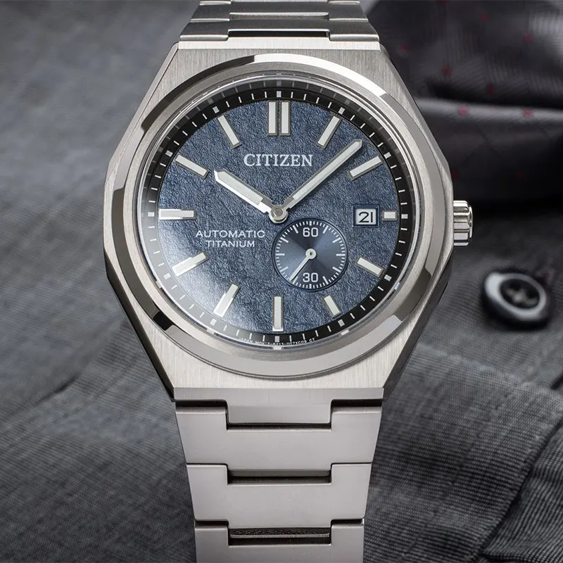 Citizen Zenshin Automatic Blue Dial Super Titanium Men’s Watch | NJ0180-80L