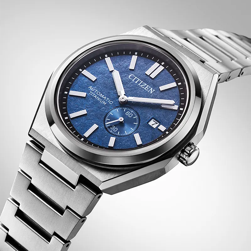 Citizen Zenshin Automatic Blue Dial Super Titanium Men’s Watch | NJ0180-80L