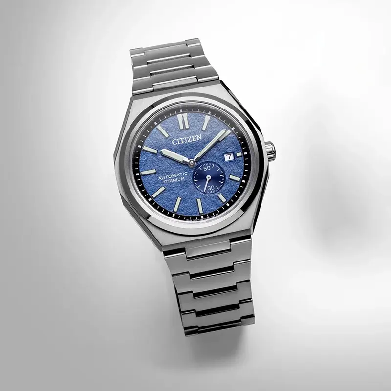 Citizen Zenshin Automatic Blue Dial Super Titanium Men’s Watch | NJ0180-80L
