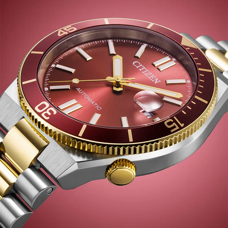 Citizen Tsuyosa Shore Automatic Red Dial Men's Watch | NJ0234-58X