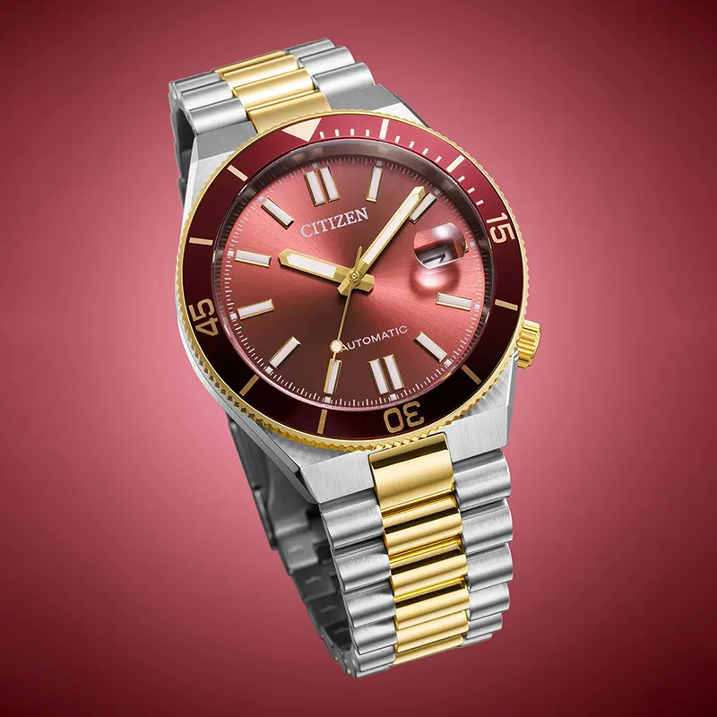 Citizen Tsuyosa Shore Automatic Red Dial Men's Watch | NJ0234-58X