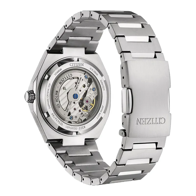 Citizen Zenshin 60 Automatic Light Blue Dial Super Titanium Men’s Watch | NK5020-58L