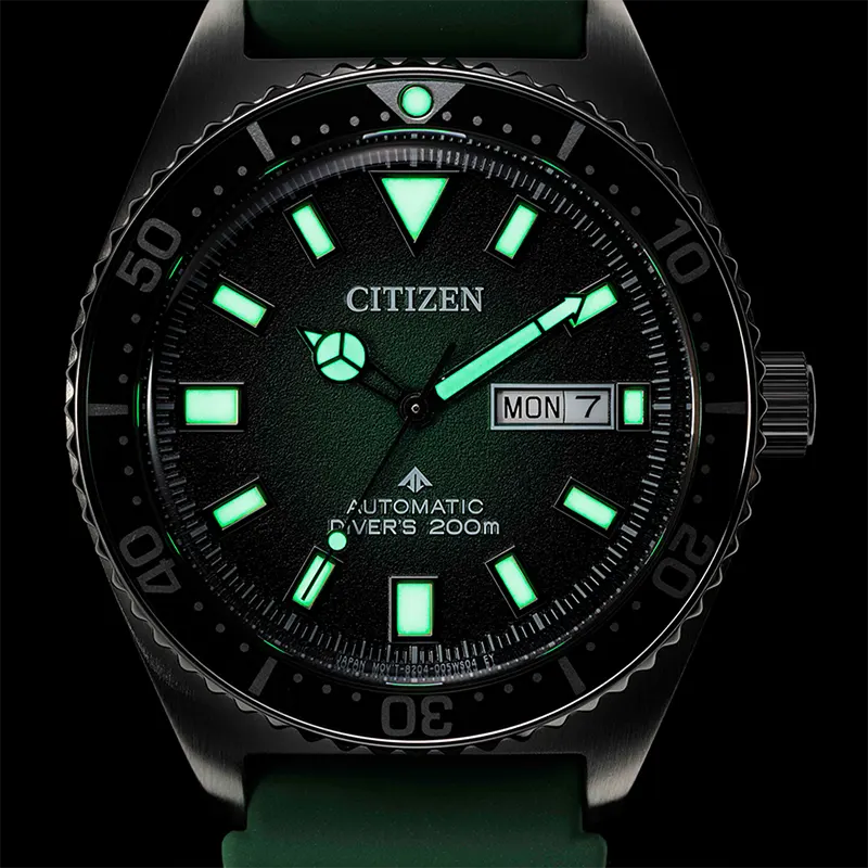 Citizen Promaster Diver's Automatic Green Dial Men's Watch | NY0121-09X