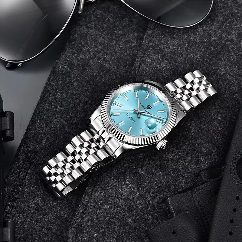 Pagani Design PD-1645 Datejust Ice Blue Dial Men's Watch