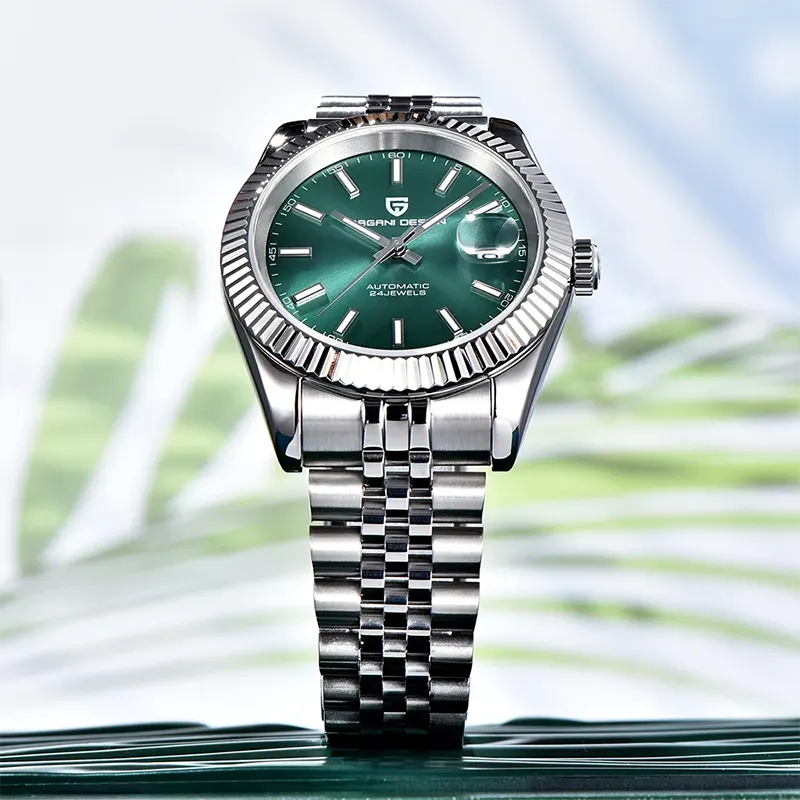 Pagani Design PD-1645 Datejust Green Dial Men's Watch