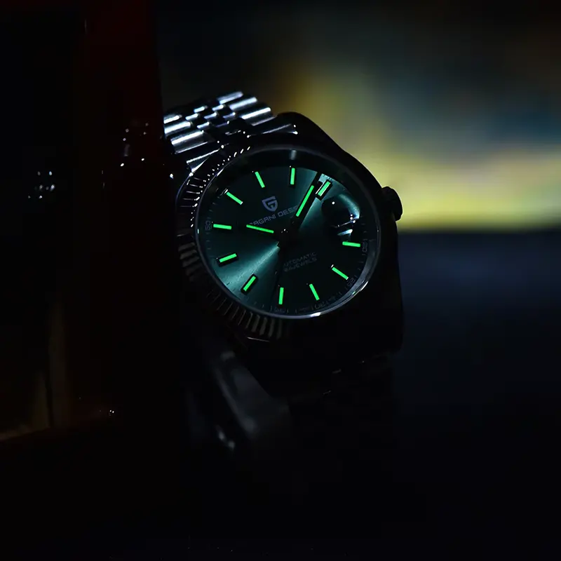 Pagani Design PD-1645 Datejust Green Dial Men's Watch