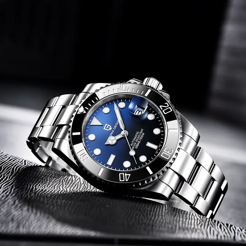 Pagani Design PD-1661 Submariner Automatic Black-Blue Dial Men's Watch