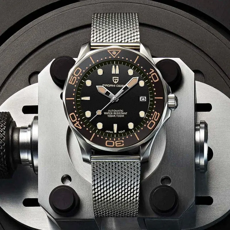 Pagani Design PD-1667 '007' James Bond Seamaster Black Dial Men's Watch