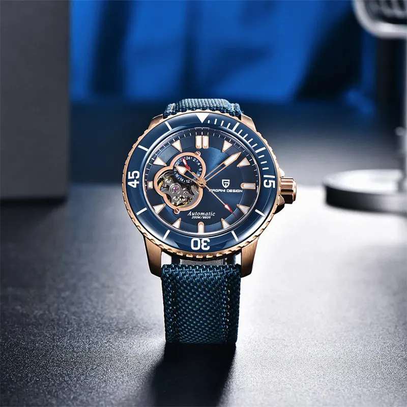 Pagani Design Fifty Fathoms Open Heart Blue Dial Men's Watch | PD-1674
