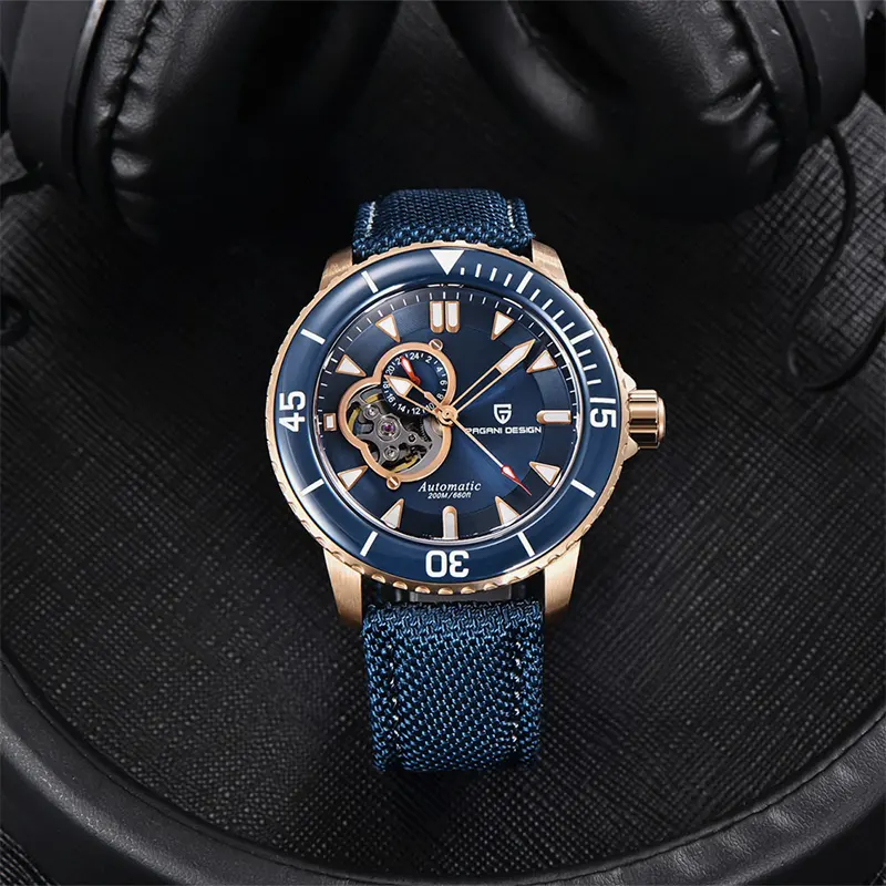 Pagani Design Fifty Fathoms Open Heart Blue Dial Men's Watch | PD-1674