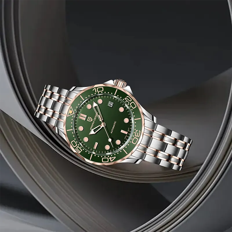 Pagani Design PD-1685 Green Dial Two-tone Men's Watch