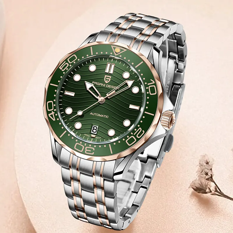 Pagani Design PD-1685 Green Dial Two-tone Men's Watch