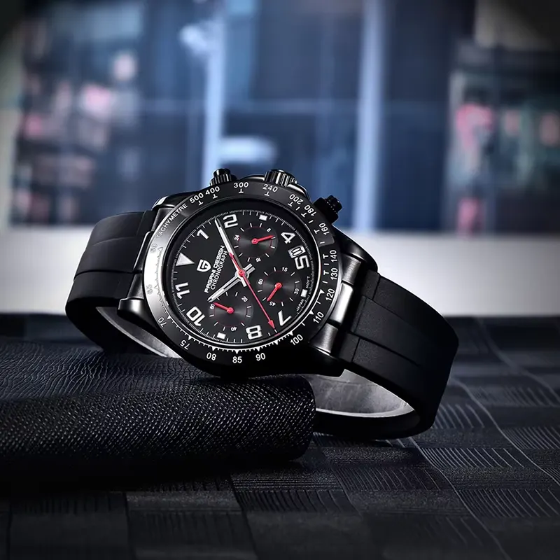 Pagani Design Daytona Chronograph Black Dial Men's Watch | PD-1687