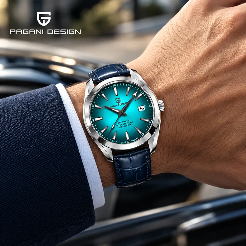 Pagani Design Aqua Terra Blue Gradient Dial Men's Watch | PD-1688