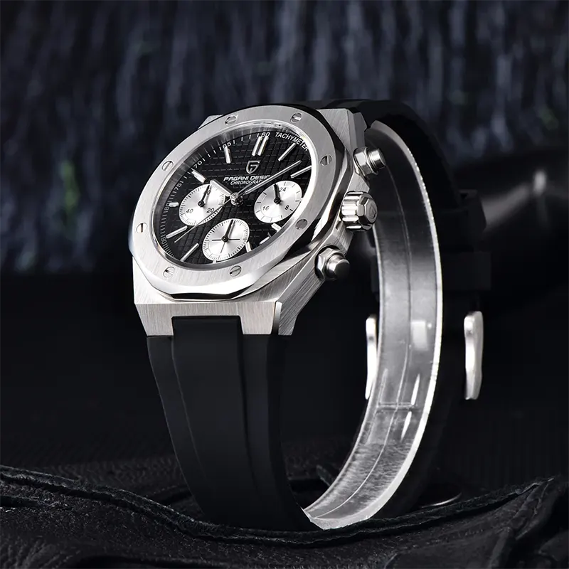 Pagani Design Royal Oak Chronograph Black Dial Men's Watch | PD-1707