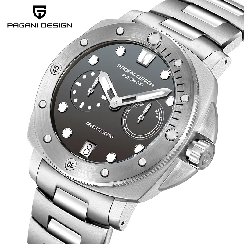 Pagani Design Diver's 200M Grey Dial Men's Watch | PD-1767