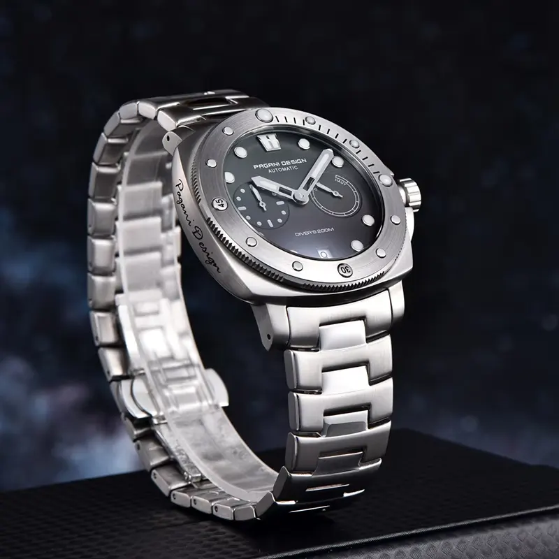 Pagani Design Diver's 200M Grey Dial Men's Watch | PD-1767