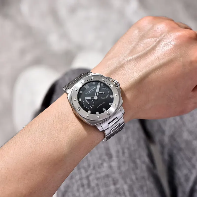Pagani Design Diver's 200M Grey Dial Men's Watch | PD-1767