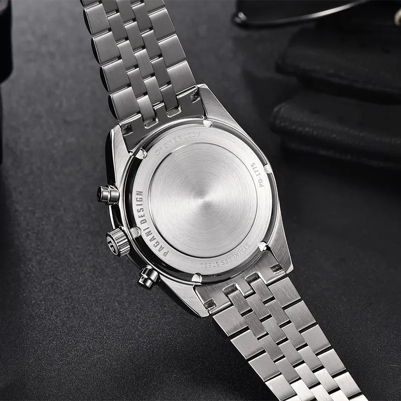 Pagani Design PD-1775 Chronograph Black Panda Dial Men's Watch