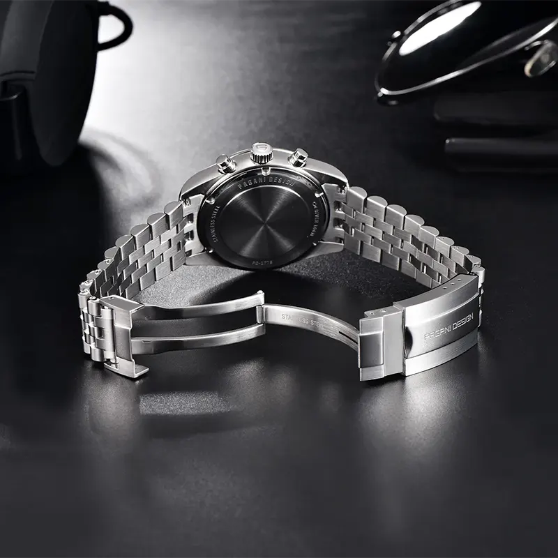 Pagani Design PD-1775 Chronograph Black Panda Dial Men's Watch
