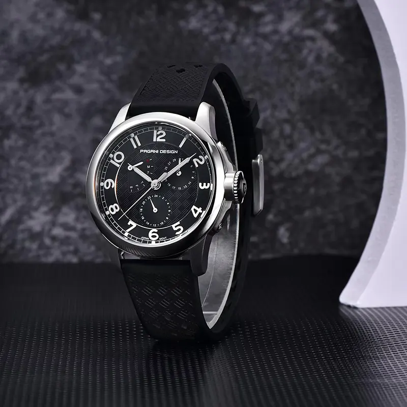 Pagani Design Multi-Function Black Dial Men's Watch | PD-1780