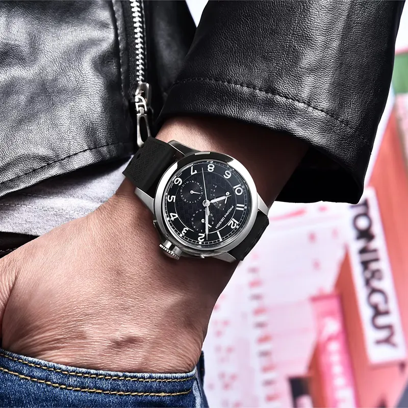 Pagani Design Multi-Function Black Dial Men's Watch | PD-1780