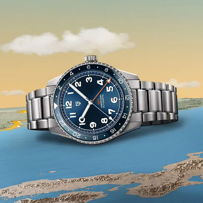 Pagani Design PD-1784 Spirit GMT Blue Dial Automatic Men's Watch