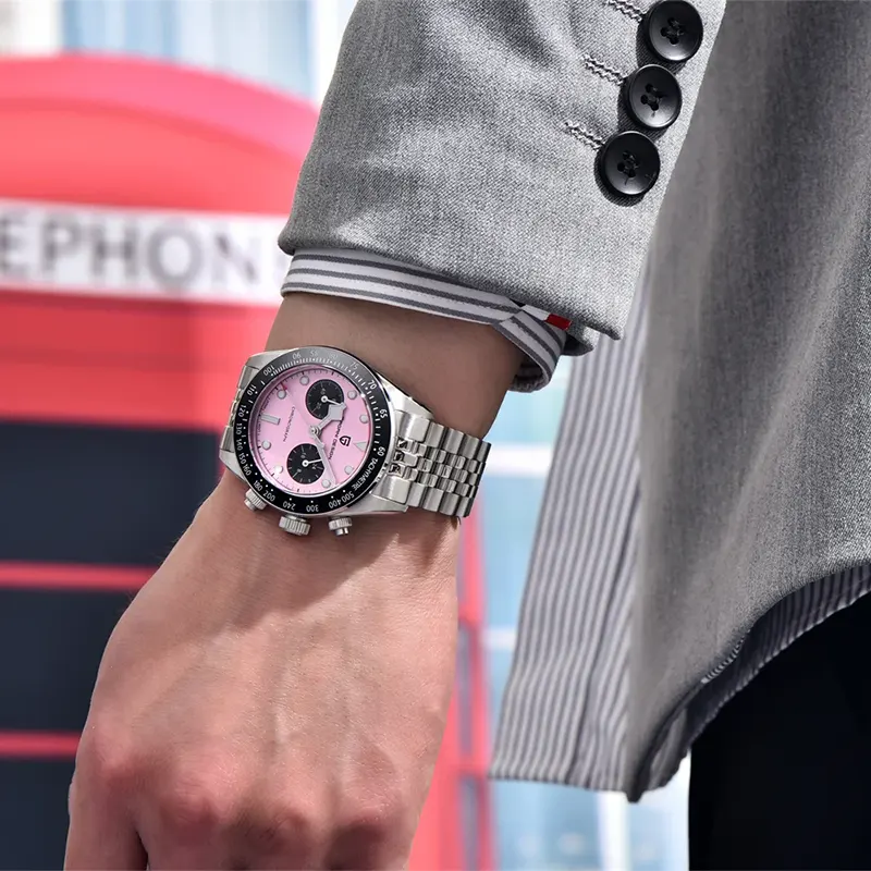 Pagani Design Black Bay Chrono Panda Men's Watch | PD-1813