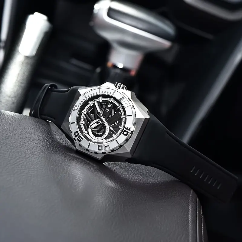 Pagani Design Skeleton Black Dial Automatic Men's Watch | PD-YS007