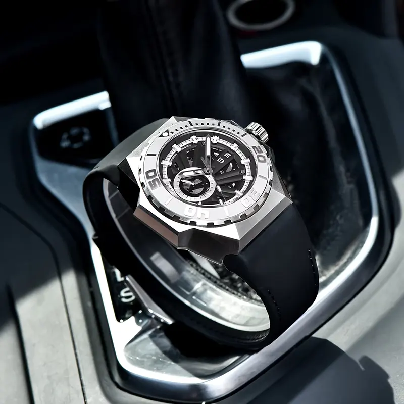 Pagani Design Skeleton Black Dial Automatic Men's Watch | PD-YS007